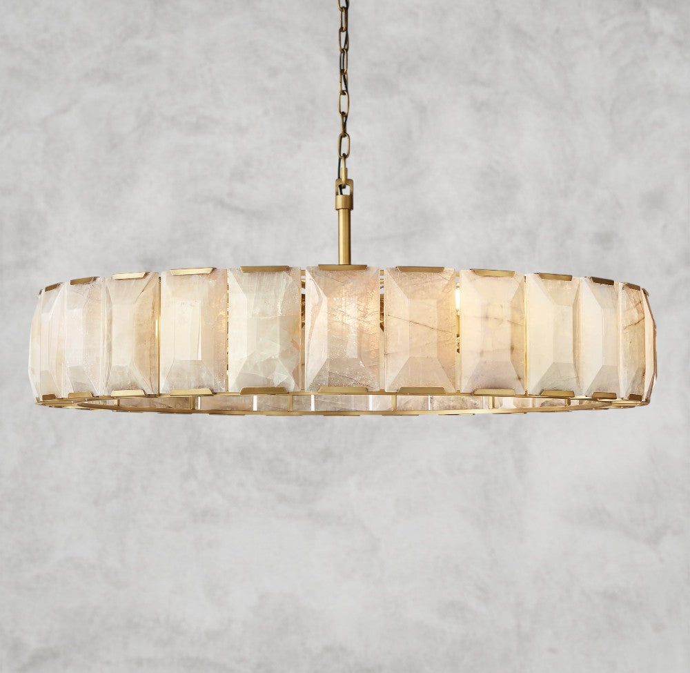 Harlow Calcite Round Chandelier 19", 31", 43", 60"